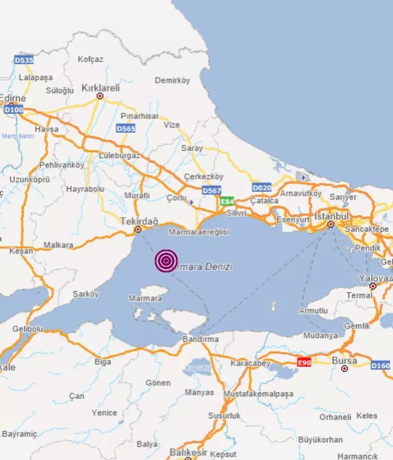 Marmarada deprem AFAD ve Kandilliden peş peşe açıklamalar