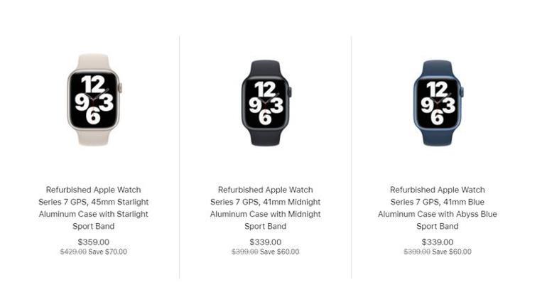 Apple, yenilenmiş Watch Series 7nin satışına başladı