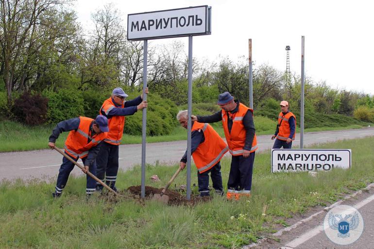 Ruslar, Mariupolün adını değiştirdi