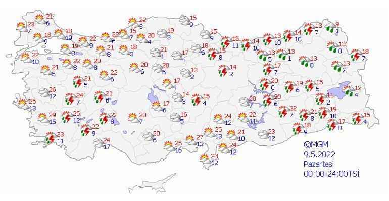 Meteorolojiden sıcaklık paylaşımı Tarih vererek uyardı