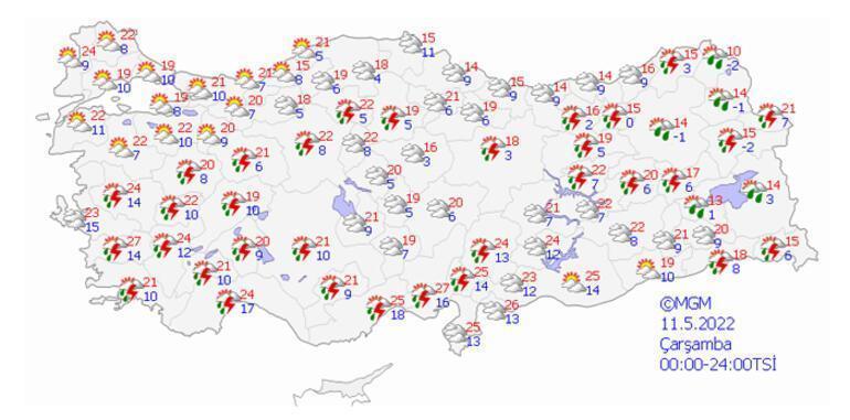 Meteorolojiden sıcaklık paylaşımı Tarih vererek uyardı