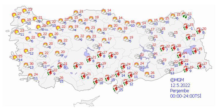 Meteorolojiden sıcaklık paylaşımı Tarih vererek uyardı