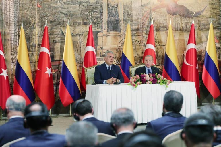 Kolombiya ile anlaşmalar imzalandı Cumhurbaşkanı Erdoğandan önemli açıklamalar