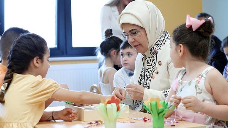 Emine Erdoğan, 150 Anaokulu Açılışı Töreni’n katıldı