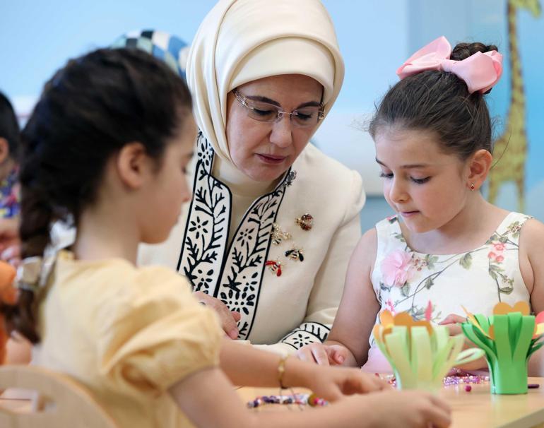 Emine Erdoğan, 150 Anaokulu Açılışı Töreni’n katıldı