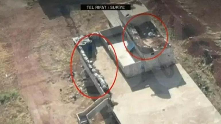 Erdoğan harekat sinyali vermişti, işte terör örgütü PKK’nın Tel Rıfat’taki tünelleri