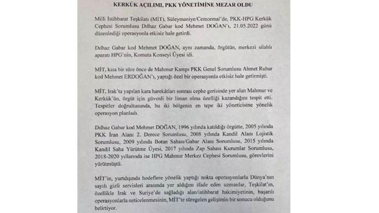 MİTten nokta operasyon Mehmet Doğan öldürüldü
