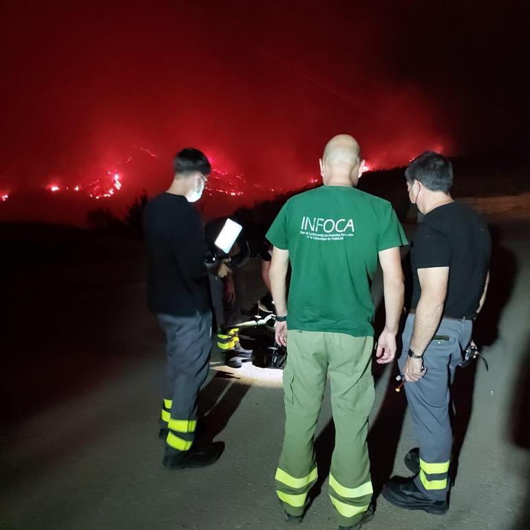 İspanyadaki orman yangınında 3 kişi yaralandı