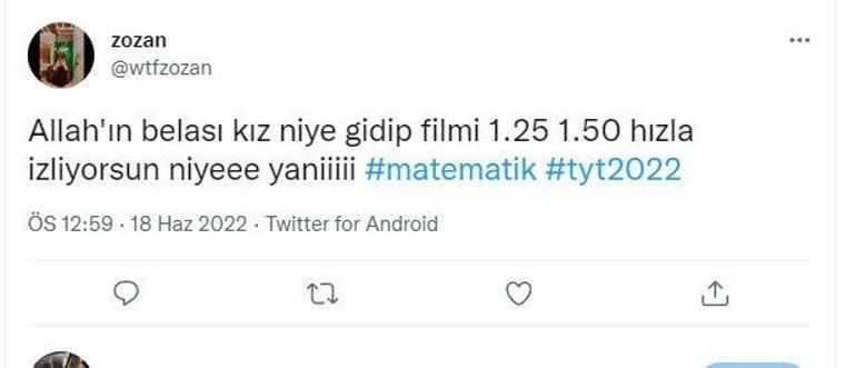 TYT zor muydu, kolay mıydı Matematik ve Türkçe soruları nasıldı YKS 2022 üniversite sınavı yorumları