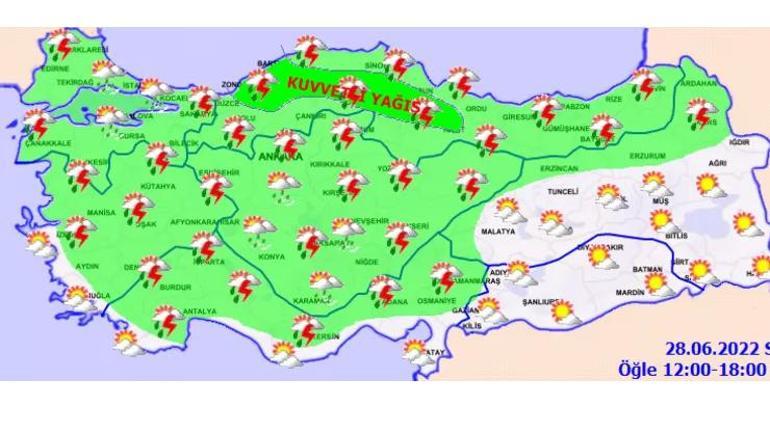 Meteorolojiden 8 kente sarı kodlu alarm Yağmur, sel, heyelan...