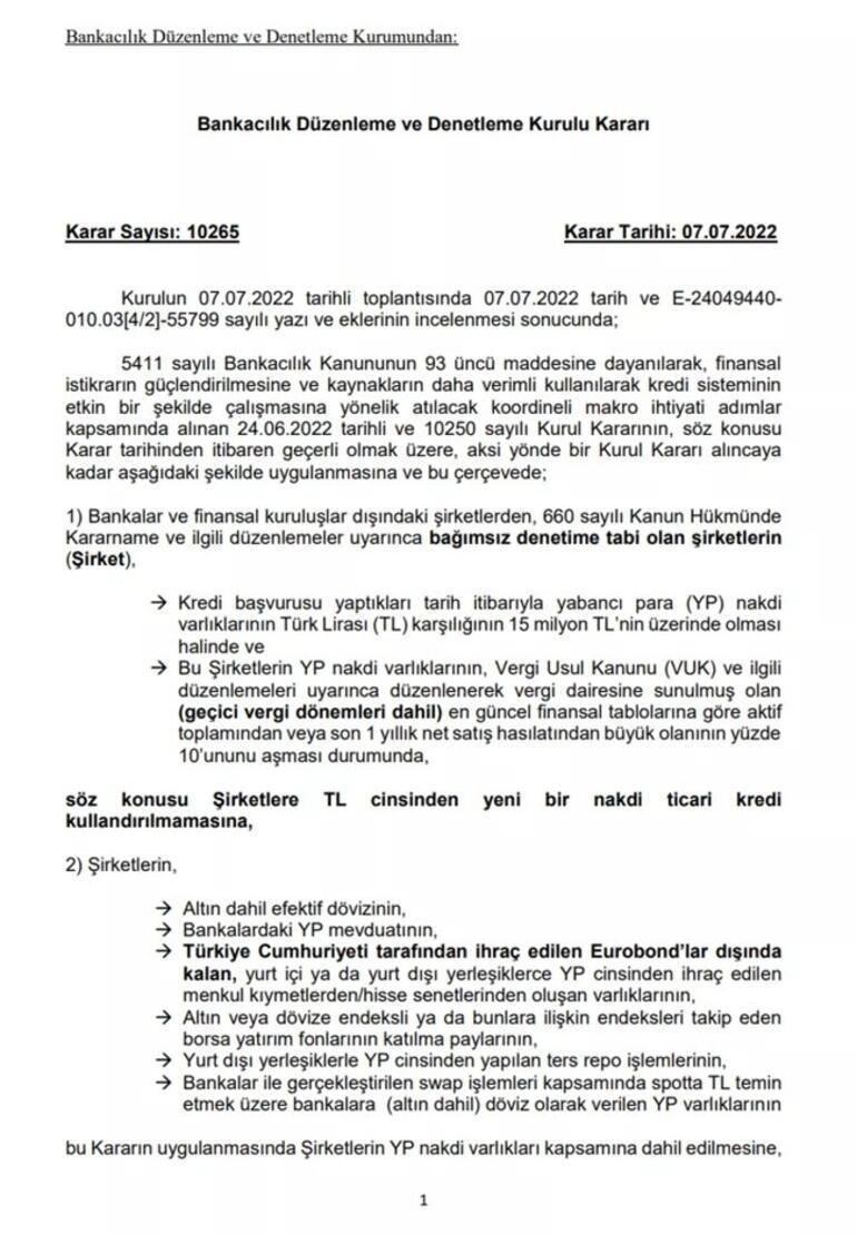 BDDK kararı duyurdu: Şirketlere kredi kısıtlamasında esneme