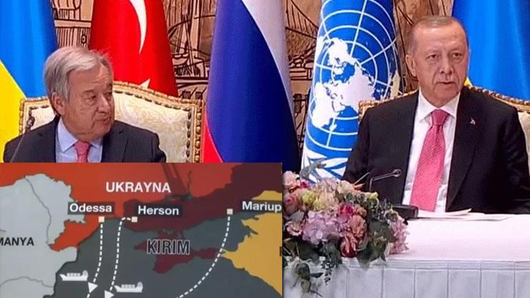 Tahıl koridoru için imzalar atıldı İstanbuldan dünyaya müjde Anlaşma Erdoğanın çabalarıyla oldu