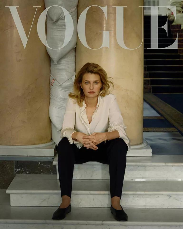 Ukraynanın First Ladysi ve Zelenskiy, Vogue dergisine kapak oldu