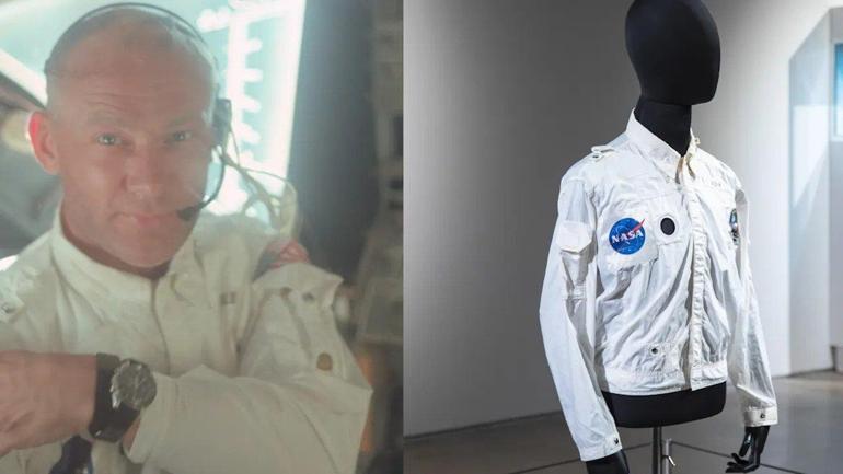 Aya ayak basan ikinci astronotun ceketi 2.8 milyon dolara satıldı