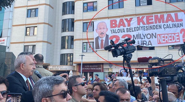 Kemal Kılıçdaroğluna pankartlı protesto