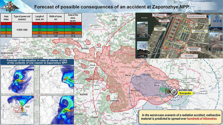 Zaporijya Nükleer Santralinde kaza olursa en çok neresi etkilenir Harita yayınlandı