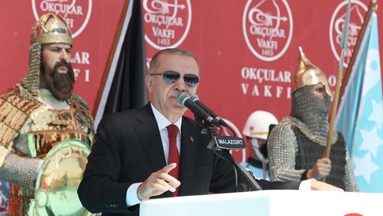 Cumhurbaşkanı Erdoğan, Malazgirtin 951. yıl dönümünde konuştu: Özgürlüğümüzü hedef alan kimseyi affetmeyiz
