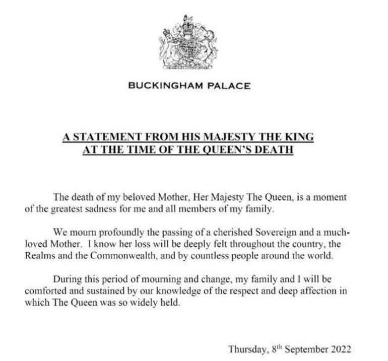 İngilterenin yeni kralı 3. Charles, ilk resmi açıklamasını yayınladı