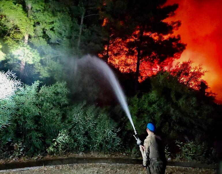 Marmaris’te orman yangını 1 kişi gözaltına alındı