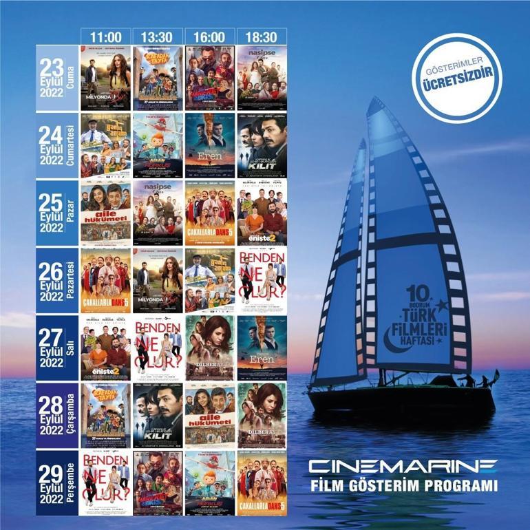10. Bodrum Türk Filmleri Haftası başlıyor