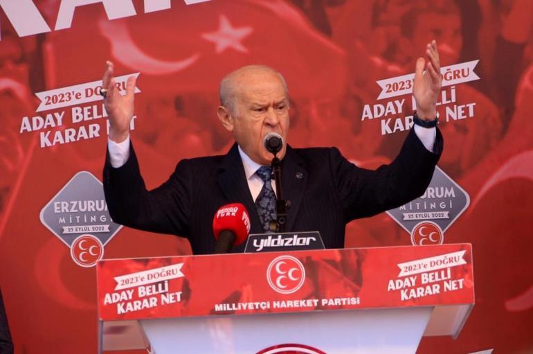 MHP lideri Bahçeli Erzurum mitinginde: Gakkoşlar Kılıçdaroğlu’na ders verdi