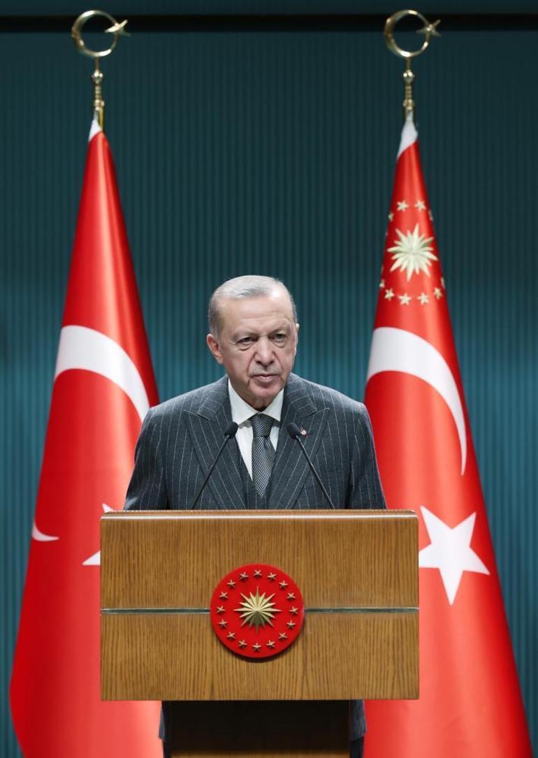 Cumhurbaşkanı Erdoğan, kabine sonrası müjdeleri tek tek açıkladı