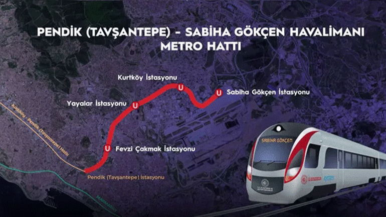 Pendik-Sabiha Gökçen metrosu için beklenen gün Cumhurbaşkanı Erdoğan açılışı yapacak