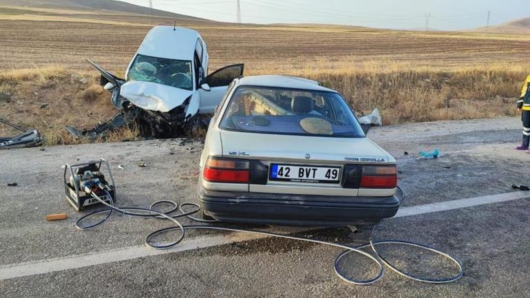 Konyada katliam gibi kaza Bir aile paramparça oldu