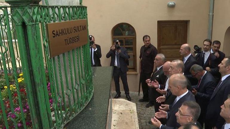 Cumhurbaşkanı Erdoğan, Şahkulu Sultan Dergahı ve Cemevini gezdi