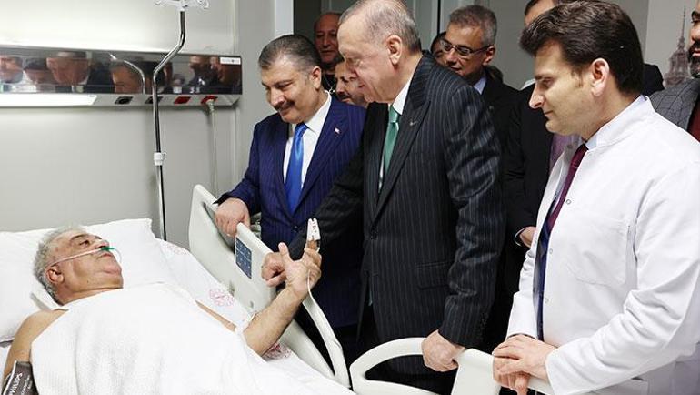 Cumhurbaşkanı Erdoğan Binali Yıldırımı hastanede ziyaret etti