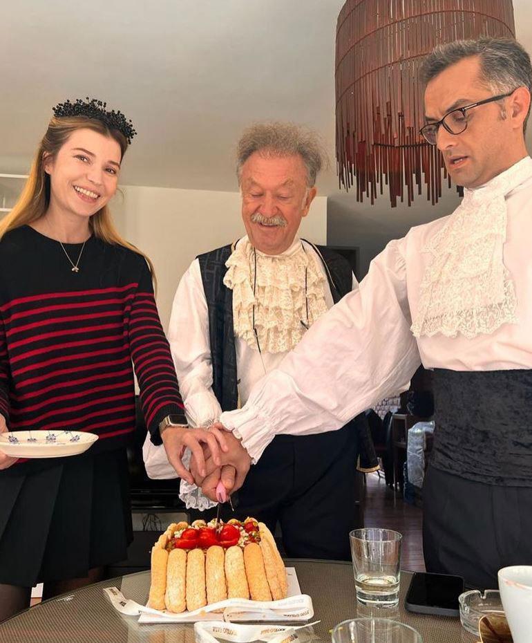 Camdaki Kız ekibinden Tamer Levent’e sette doğum günü kutlaması
