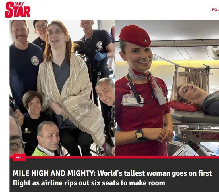 World's tallest woman finally flies — with some major accommodations
