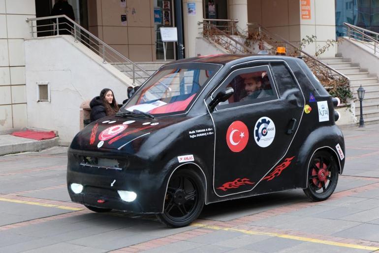 Öğrenciler 3 saat kullanılabilen 120 km hızlı elektrikli araç geliştirdi