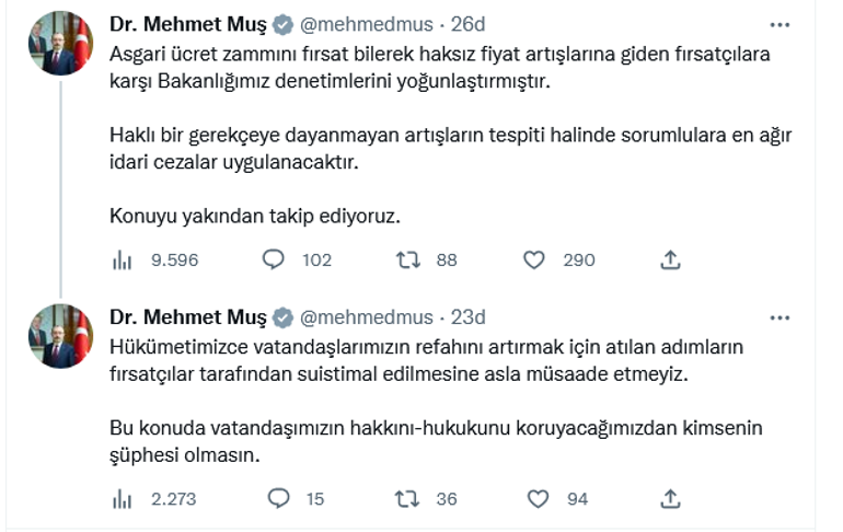 Bakan Muş duyurdu Asgari ücret fırsatçılarına sıkı denetim