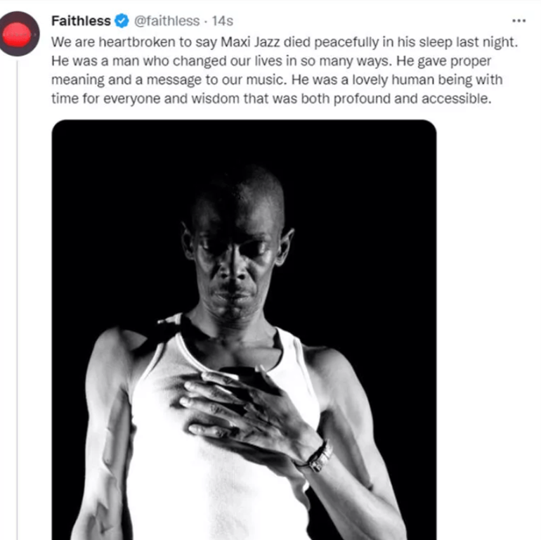 Faithless grubunun solisti Maxi Jazz yaşamını yitirdi