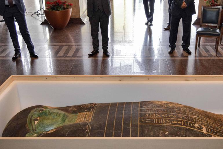 Mısırdan ABDye kaçırılan antik Yeşil Tabut iade edildi