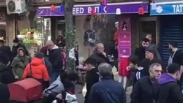 Sokak ortasında akılalmaz anlar Platonik aşıktan havai fişekli saldırı