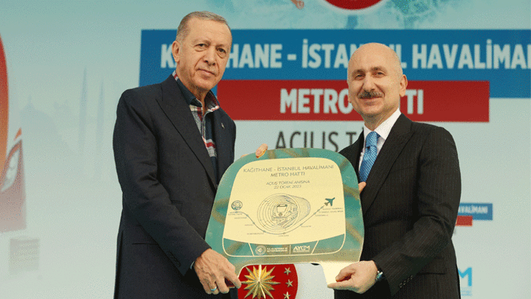 İstanbul Havalimanı Metrosu hizmete girdi Cumhurbaşkanı Erdoğan: 1 ay süreyle ücretsiz hizmet verecek
