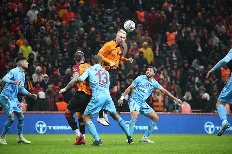 Galatasaray, sahasında Trabzonsporu 2-1 yendi