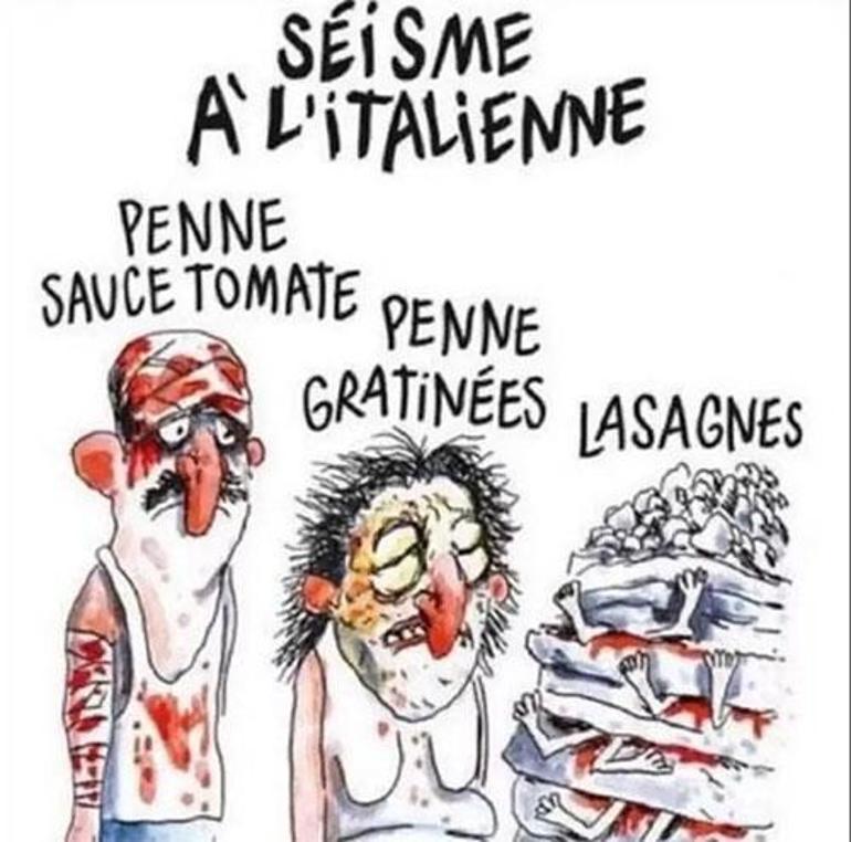 Charlie Hebdodan rezil karikatür Depremle dalga geçtiler