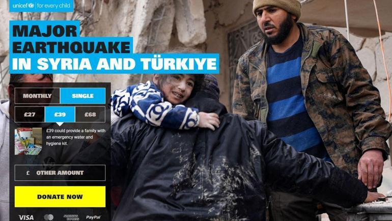 Uluslararası kuruluşlar, Türkiye ve Suriye için yardım kampanyası başlattı