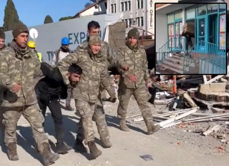 Depremi fırsat bilen yağmacılar böyle yakalandı