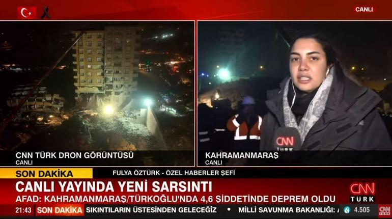 Canlı yayında deprem paniği Kahramanmaraş bir kez daha sallandı