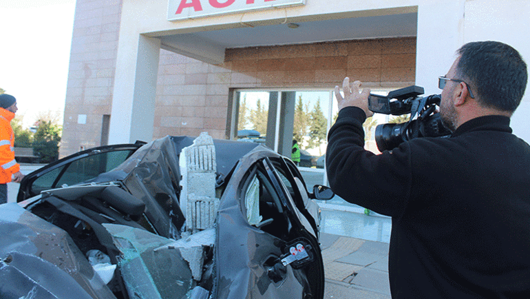 Acil servisin önüne kadar geldi En acı kare