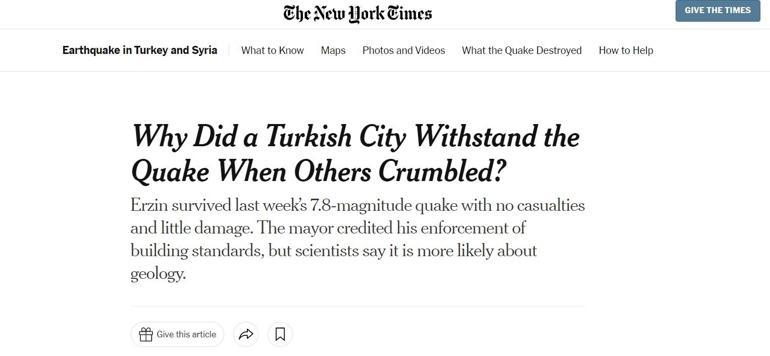 NYT Erzini kaleme kaldı: Neden diğer kentler yıkılırken o ayakta kaldı