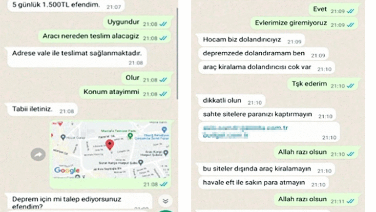 Sosyal medya bu hayrete düşüren diyaloğu konuşuyor: Depremzede dolandıramam