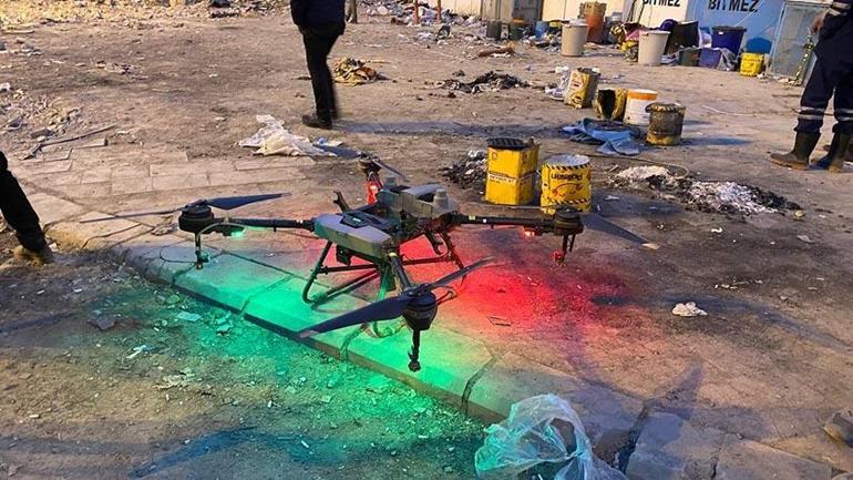 Diyarbakırda 1 bloğu yıkılan Galeria Sitesinde dron ile hayvan kurtarma operasyonu