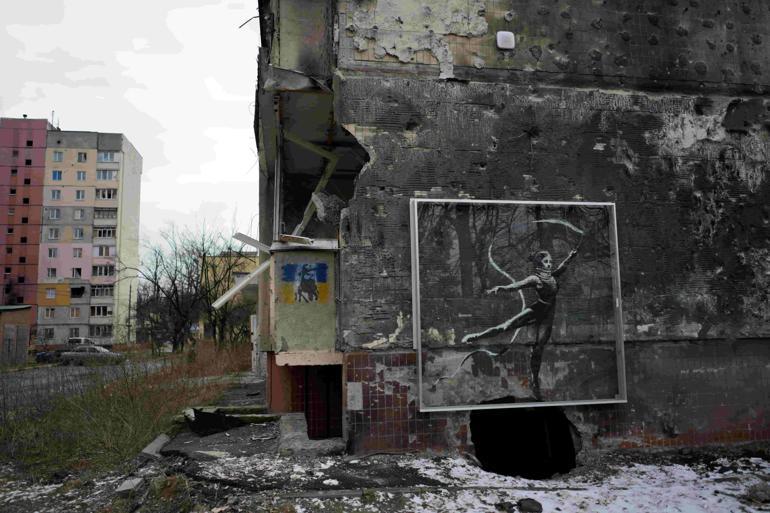 Ukraynalı kadın bilmeden Banksy ile konuştu