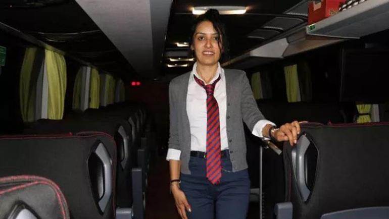 10 yıldır hostesi olduğu otobüse kaptan oldu: Kadınlar hayallerini bırakmasın