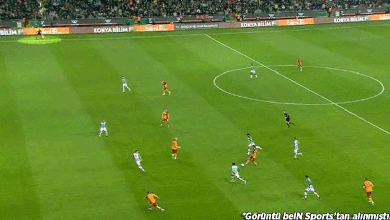 Konyaspor-Galatasaray maçına damga vuran pozisyonlar